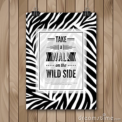 Inspirational Quote Vector Illustration Poster Vector Illustration