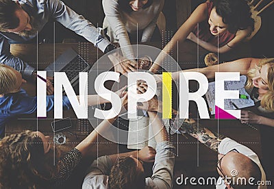 Inspire Ideas Creative People Graphic Concept Stock Photo