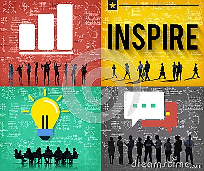 Inspire Inspiration Creative Vision Hopeful Concept Stock Photo