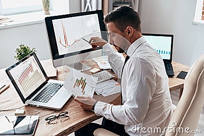 Inspired to work hard. Stock Photo