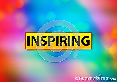 Inspiring Abstract Colorful Background Bokeh Design Illustration Stock Photo