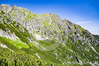 Inspiring Mountains Landscape View in Tatra Mountains Stock Photo