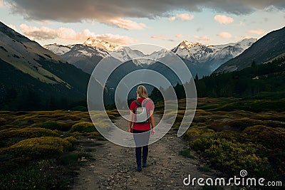 Inspiring wanderlust Map of destination adventure route beckons remote exploration Stock Photo