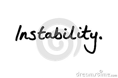 Instability Stock Photo