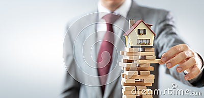 Instability In Real Estate Market Stock Photo