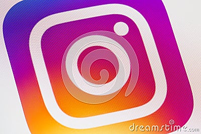 Instagram application icon Editorial Stock Photo