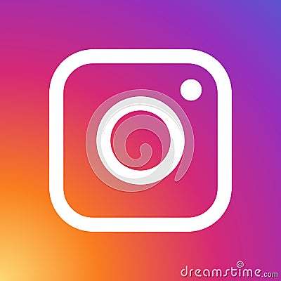 Instagram gradient logo with color gradient. Instagram design and symbol. Vector Illustration Vector Illustration