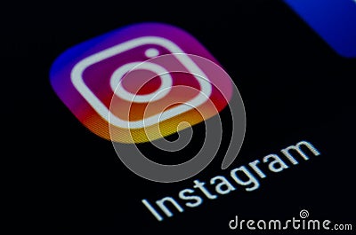 Instagram Editorial Stock Photo