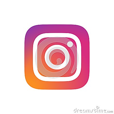 Instagram Logo Editorial Vector Vector Illustration