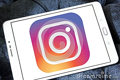 Instagram logo Editorial Stock Photo