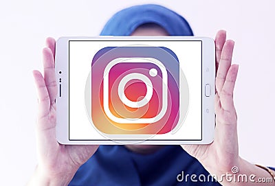 Instagram logo Editorial Stock Photo