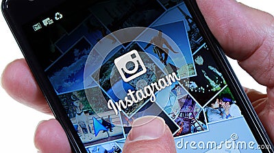 Instagram Editorial Stock Photo