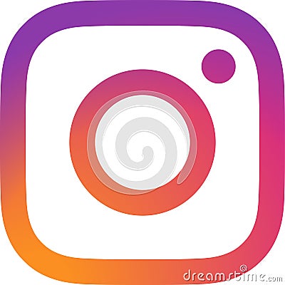 Editorial - Instagram logo vector Editorial Stock Photo