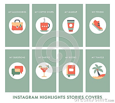 Instagram-story-highlights copy Vector Illustration