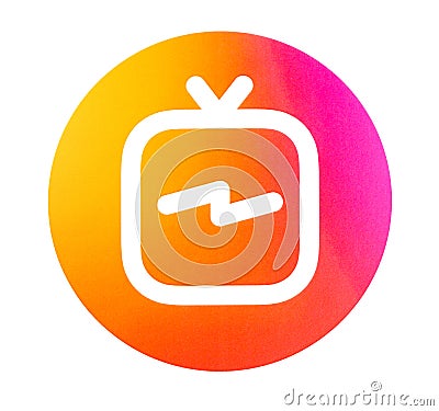 The Instagram TV Logo Editorial Stock Photo