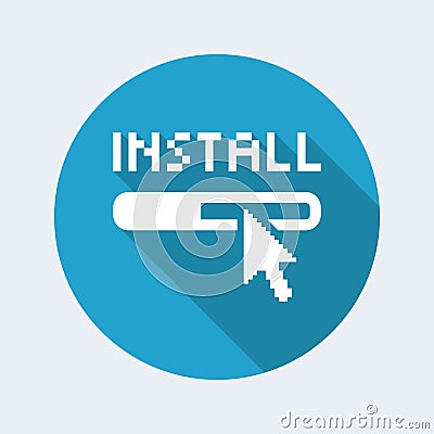 Install icon Vector Illustration