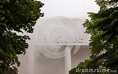 : Installation by Lara Favaretto titled Thinking Head, exposed at the Arsenale, Venice biennale Editorial Stock Photo