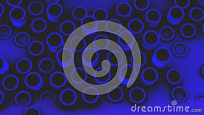 Installation of pipe objects, creative image for the different technological needs Stock Photo