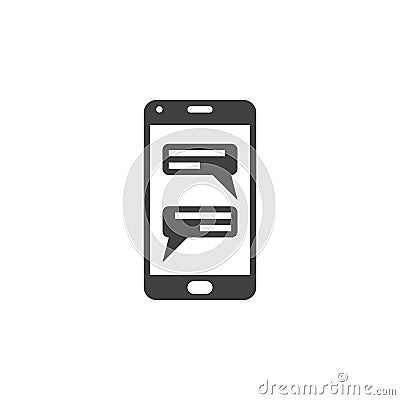 Instant messaging client for smartphones icon vector, sms chat s Vector Illustration