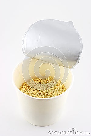 Cup of instant noodles Stock Photo