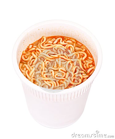 Instant Noodles Cup Stock Photo