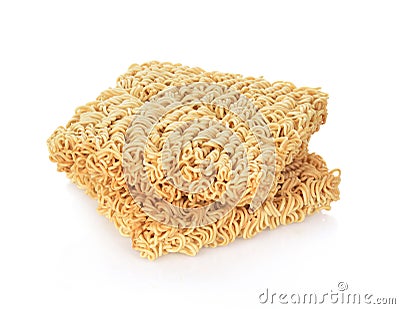 Instant noodles isolated on white background Stock Photo