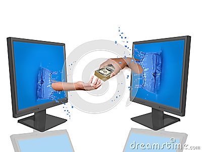 Instant payment Stock Photo