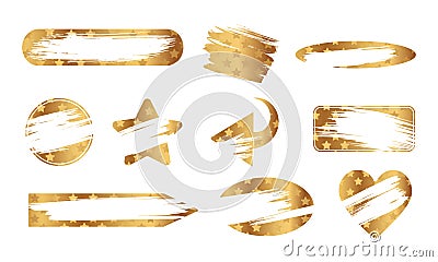 Instant scratch off lottery win card ticket shapes set with scrape texture effect template marks vector illustration. Vector Illustration