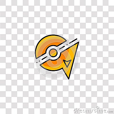 instinct icon sign and symbol. instinct color icon for website design and mobile app development. Simple Element from pokemon go Vector Illustration