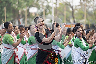 Rongali Bihu festival in Assam Editorial Stock Photo