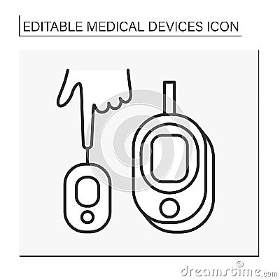 Instrument line icon Vector Illustration