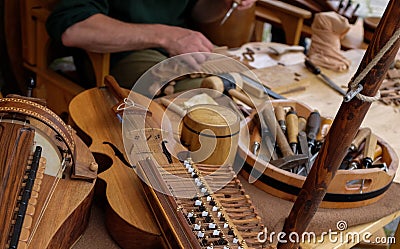 Instrument maker Stock Photo