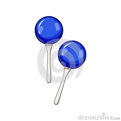 instrument maracas cartoon vector illustration Vector Illustration