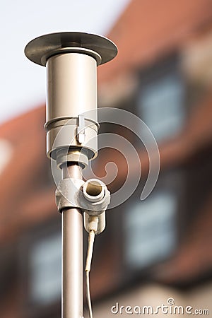 Instrument for measuring pollutant emission Stock Photo