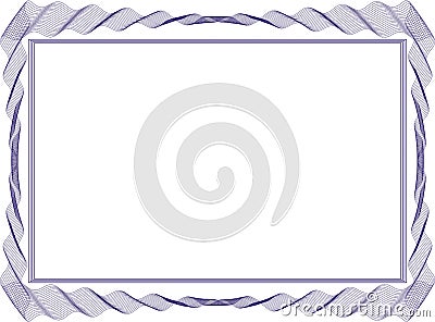 Insulated frame background template for certificate Stock Photo