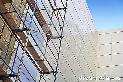 Insulation of facades Stock Photo