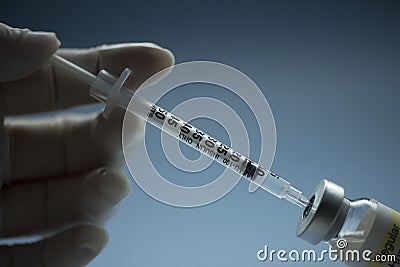 Insulin Dose Stock Photo