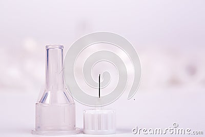 Insulin needle Stock Photo