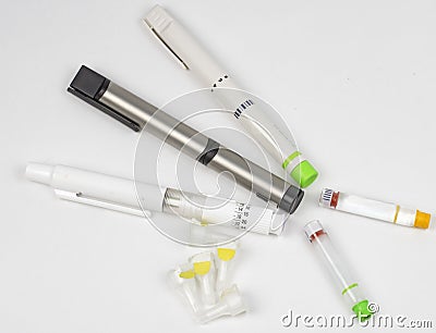 Insulin pens Stock Photo