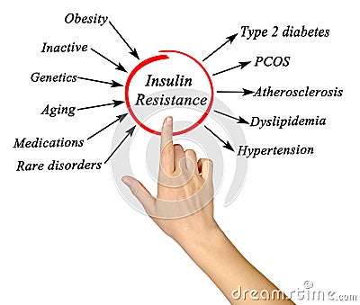 Insulin Resistance Stock Photo