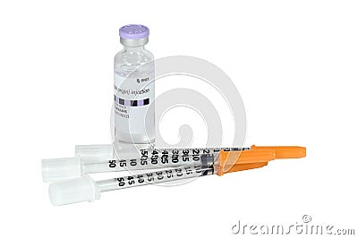 Insulin & Syringes Stock Photo