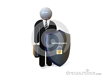 Insurance agent concept Stock Photo