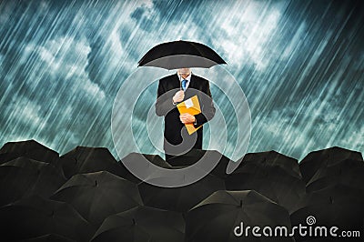 Insurance agents Stock Photo