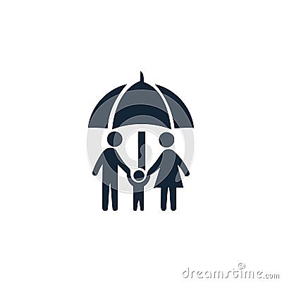 insurance,business protection,crops insurance, life and family insurance icon Stock Photo