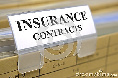 Insurance contracts Stock Photo