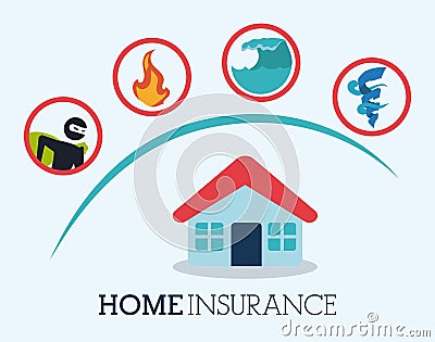 Insurance design, illustration. Cartoon Illustration