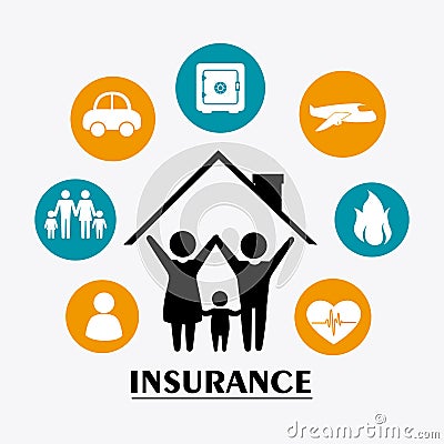 Insurance design. Vector Illustration