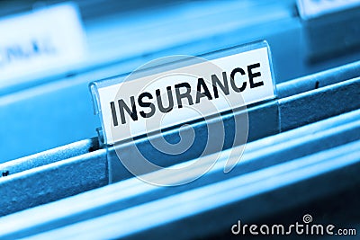 Insurance File Stock Photo