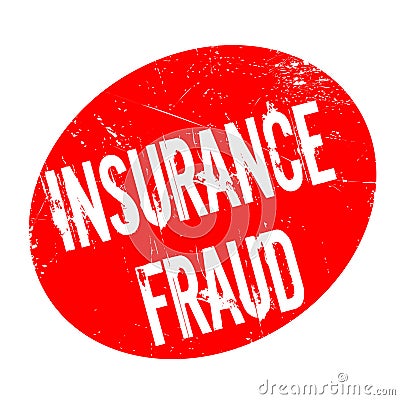 Insurance Fraud rubber stamp Stock Photo