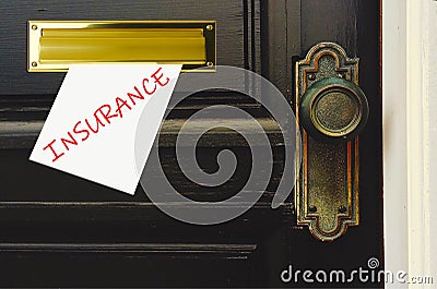 Insurance Letter. Stock Photo